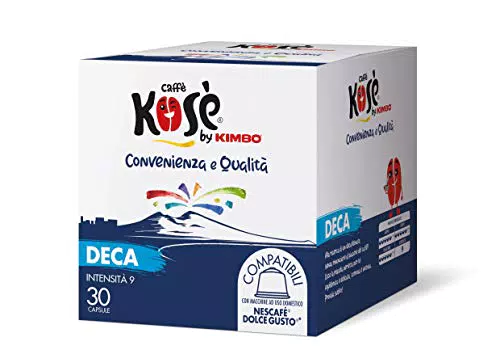 Kosè by Kimbo Capsule Decaffeinato Compatibili Nescafé Dolce Gusto, 60 capsule