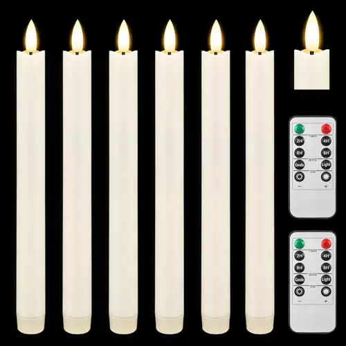 KUKIKUKI 6 candele a led senza fiamma con telecomando
