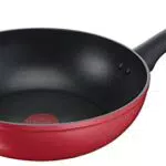 Lagostina Wok Antiaderente Ø 28 cm Induzione Gas Forno Thermo-Signal Titanium Easy