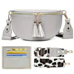 Marsupio LANXINGLUO donna elegante in pelle sintetica con tracolla larga 5 cm
