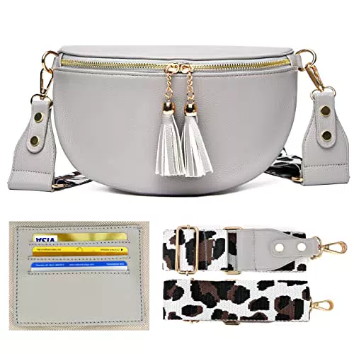 Marsupio LANXINGLUO donna elegante in pelle sintetica con tracolla larga 5 cm