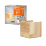 LEDVANCE ORBIS WOOD SMART+ - Apparecchio Wi-Fi a LED dimmerabile, illuminazione 7W, forma quadrata legno FSC