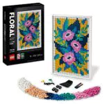LEGO ART Motivi Floreali, Set di Decorazioni Murali 3 in 1