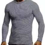 Leif Nelson Maglione sottile da uomo con scollo rotondo