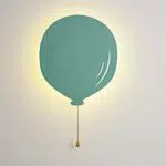 Lights4fun Palloncino da Muro Luminoso con 13 LED Bianchi Caldi a Pile