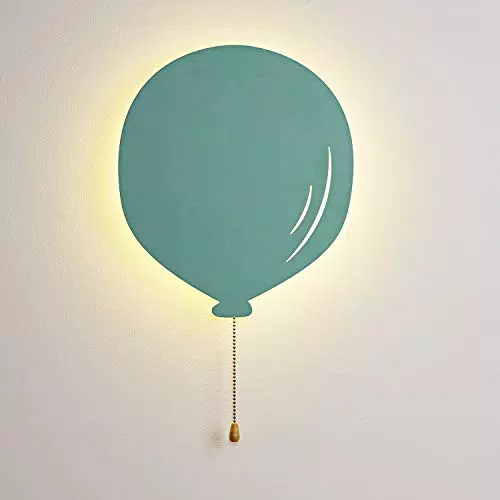 Lights4fun Palloncino da Muro Luminoso con 13 LED Bianchi Caldi a Pile