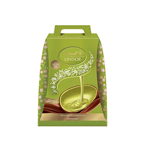 Lindt LINDOR Uovo di Pasqua Cioccolato al Latte e Pistacchio con Sorpresa