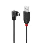 Lindy 31971 - Cavo USB 2.0 Tipo A / Mini-B ad angolo