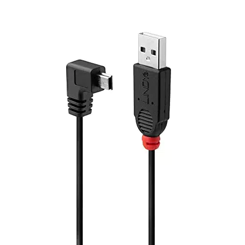 Lindy 31971 - Cavo USB 2.0 Tipo A / Mini-B ad angolo