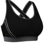 Litherday Reggiseni Sportivi Senza Ferretto Reggiseni Sportivi Donna Push Up Comfort con Imbottiture Rimovibili Reggiseno Yoga Reggiseno Sportivi per Allenamento Running Boxing Nero