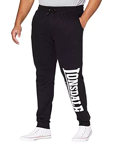 Lonsdale Jogginghose Herren con Logo - Nero