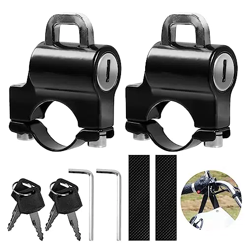 Lucchetto Moto Universale Premium Antifurto in Alluminio per Manubrio 22-28mm