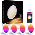 Faretti LED da Incasso WiFi 18W Lumary - Controllo APP Multi Colore - Dimmerabile - Compatibile con Alexa e Google Home