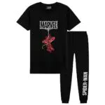 Marvel Pigiama Bambino Spiderman Maniche Corte 4-14 Anni - Gadget Ufficiale Ragazzo