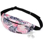 MAXTOP Marsupio Unisex con Jack per Cuffie e Tasche con Cerniera