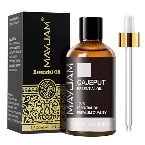 MAYJAM Olio Essenziale Di Cajeput 100ml, Olio Di Cajeput Per Diffusori