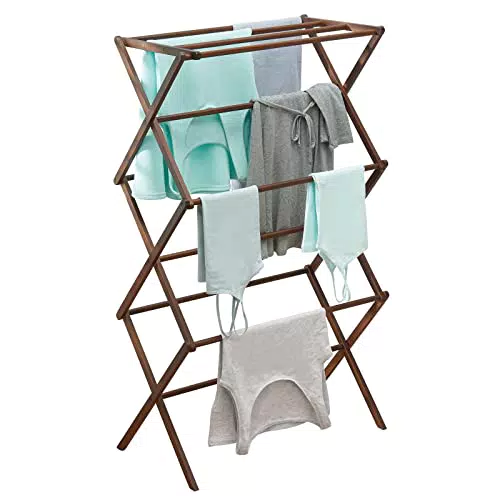 Stendino Verticale mDesign a 3 Livelli: Design Moderno e Salvaspazio