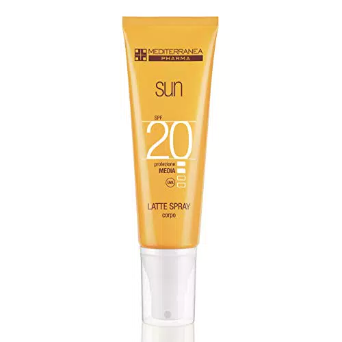 Mediterranea Sun - Crema Solare per Viso e Corpo - Protezione Media SPF 20 con Filtro Raggi UVA/UVB