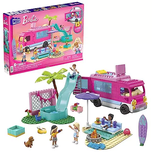 Barbie Camper dei Sogni con 4 Bambole e Accessori - Giocattolo per Bambini 6+