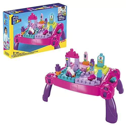 MEGA Bloks - Tavolino Multi Attività 3 in 1 per Bambini 1+ Anni