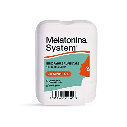Sanifarma Melatonina System, 300 Compresse con 1Mg di Melatonina