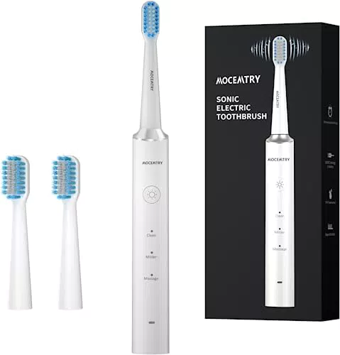 MOCEMTRY Spazzolino elettrico ricaricabile Whitening Tooth Brush 3 modalità di pulizia