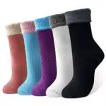 MOSOTECH Calzini Donna, 5 paia Calze Termiche Donna in Spugna