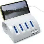 Ewent Multipresa da Scrivania a 6 Posti + 2 Porte USB
