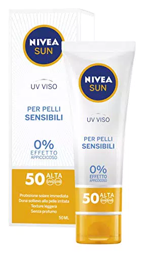NIVEA SUN UV Crema Solare Viso Pelli Sensibili FP50 50 ml