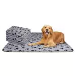 Nobleza 6 Pezzi Morbida Coperta in Pile per Cani e Gatti Color Grigio Misure 75 * 75 cm
