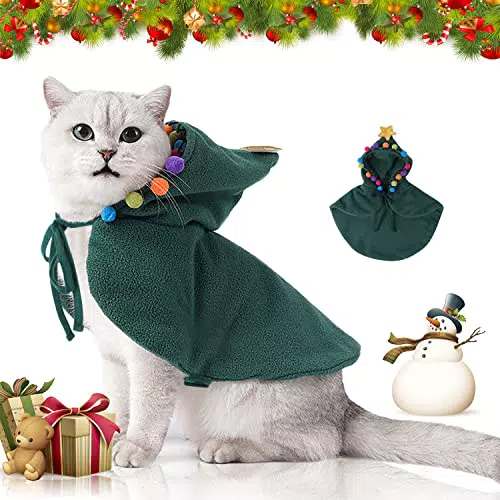 Nobleza Vestito Natale Gatto Cane, Costume Natalizio per Gatto Regolabili