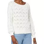 Only - Maglione a Maniche Lunghe in Maglia a Coste