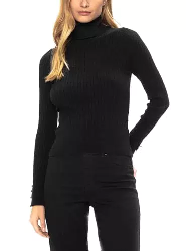 ONLY Onllorelai LS Cable Rollneck Knt Maglietta a Maniche Lunghe