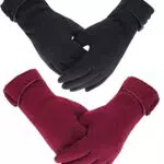 Outrip Guanti invernali da donna, 2 paia