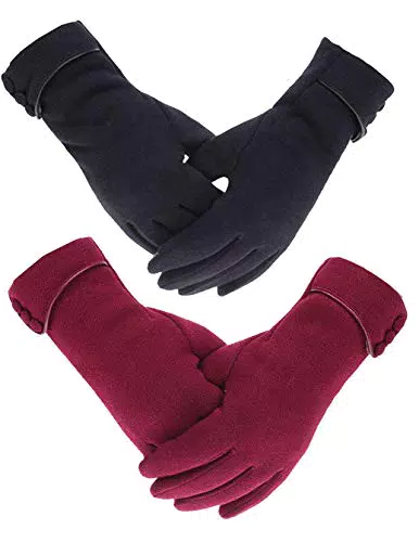 Outrip Guanti invernali da donna, 2 paia
