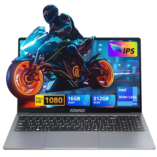 ACEMAGIC PC Portatile Intel 12th Alder Lake 16GB RAM 512GB SSD 15,6" FHD WiFi BT5.0 Type C
