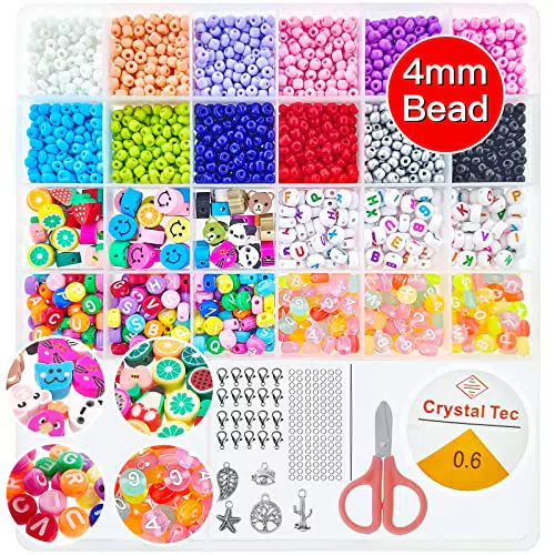 Perline per Braccialetti fai da te, 4mm
