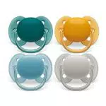 Philips Avent Ciuccio Ultra Soft per Bambini 6-18 Mesi - Senza BPA con Custodia Sterilizzatore