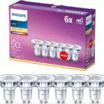 Philips LED Faretto GU10 50W Equivalente - Luce Bianca Calda