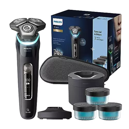 Philips Shaver S9000 - Rasoio Elettrico Wet & Dry con Tecnologia Lift & Cut SkinIQ