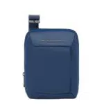 Piquadro Borsello Piccolo Macbeth in Pelle e Tessuto per iPad Mini, Blu