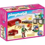 PLAYMOBIL Dollhouse Soggiorno con camino e effetti luminosi