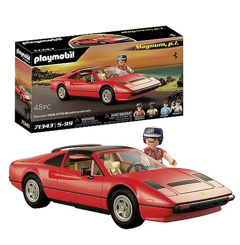 Playmobil Famous Cars - Ferrari 308 GTS Quattrovalvole di Magnum, P.I.