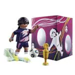 Playmobil Special Plus 70875 Calciatrice con pallone, porta segna goal e trofeo