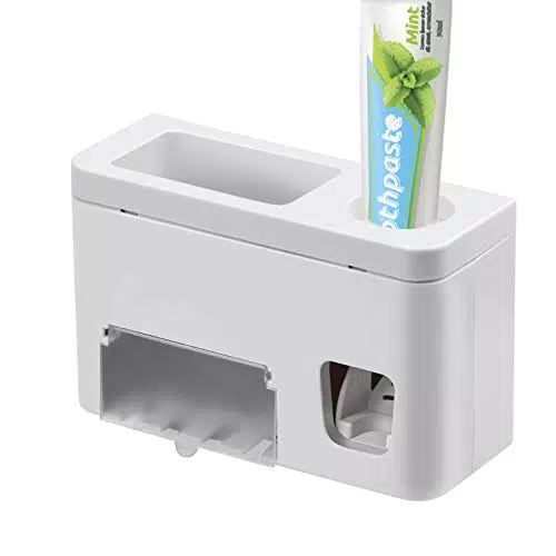 Porta Spazzolino con Dispenser Dentifricio Automatico