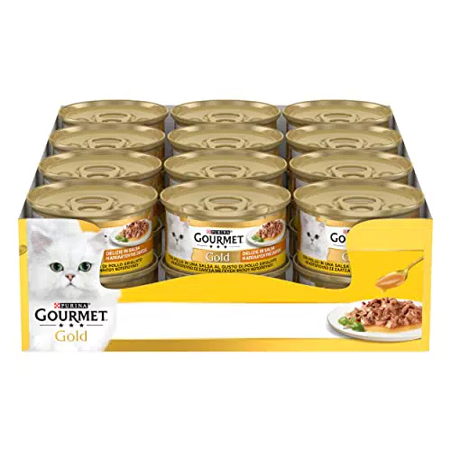 Purina Gourmet Gold Delizie in Salsa Cibo umido per Gatti con Pollo