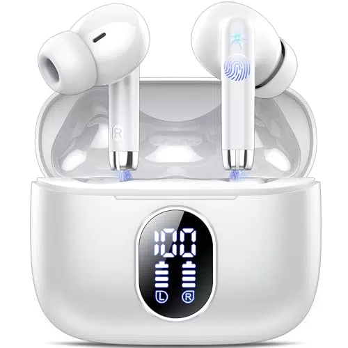 Cuffie Bluetooth QXQ Auricolari Wireless con Cancellazione Rumore e Microfono HD - Alta Qualità Audio Stereo