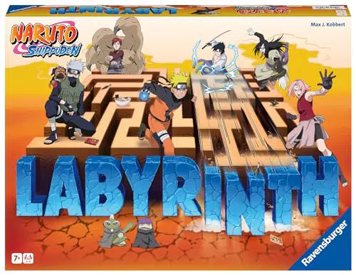 Ravensburger Labirinto Naruto - Gioco Da Tavolo per Natale, 7+ Anni