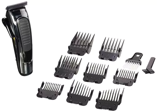 Tagliacapelli Professionale Remington HC450 - Lame Autoaffilanti in Acciaio Inox - Regolazione Lama, 8 Pettini