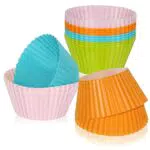 Stampini per Muffin in Silicone per Dolci - Tazze da Forno Riutilizzabili - Friggitrice ad Aria Teglia